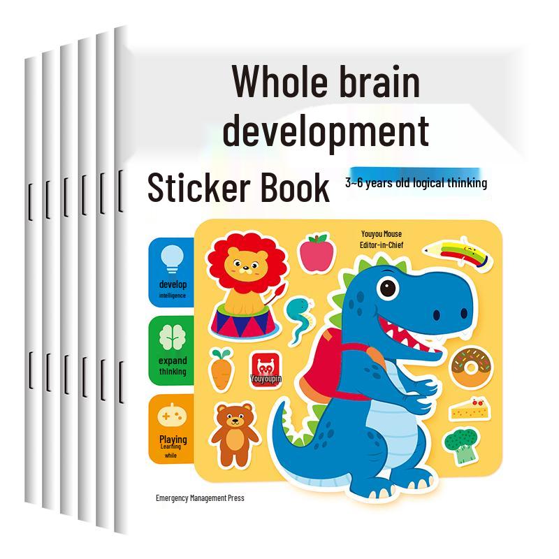 Whole Brain Development Sticker Book Set