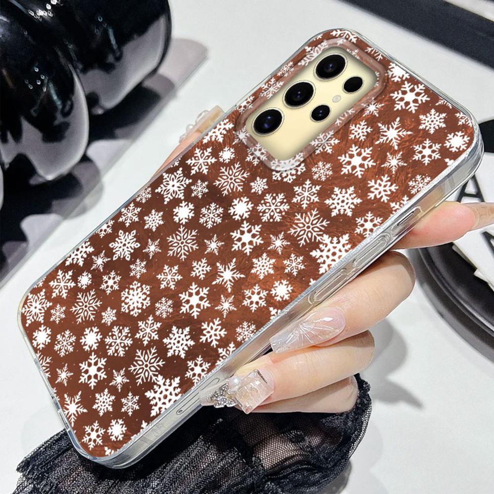 For Samsung Galaxy S25 Edge S24 S23 S22 S21 S20 FE Plus Ultra 5G Christmas Santa Claus Elk Gift Girl Shockproof Phone Case Cover