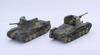 Fujimi Models Special World Armor Series 33 Japanese Army Type 1 Gun Plastic Model Kit SWA33 1/76 No. Self-Propelled Ho-Ni (2-car Set)