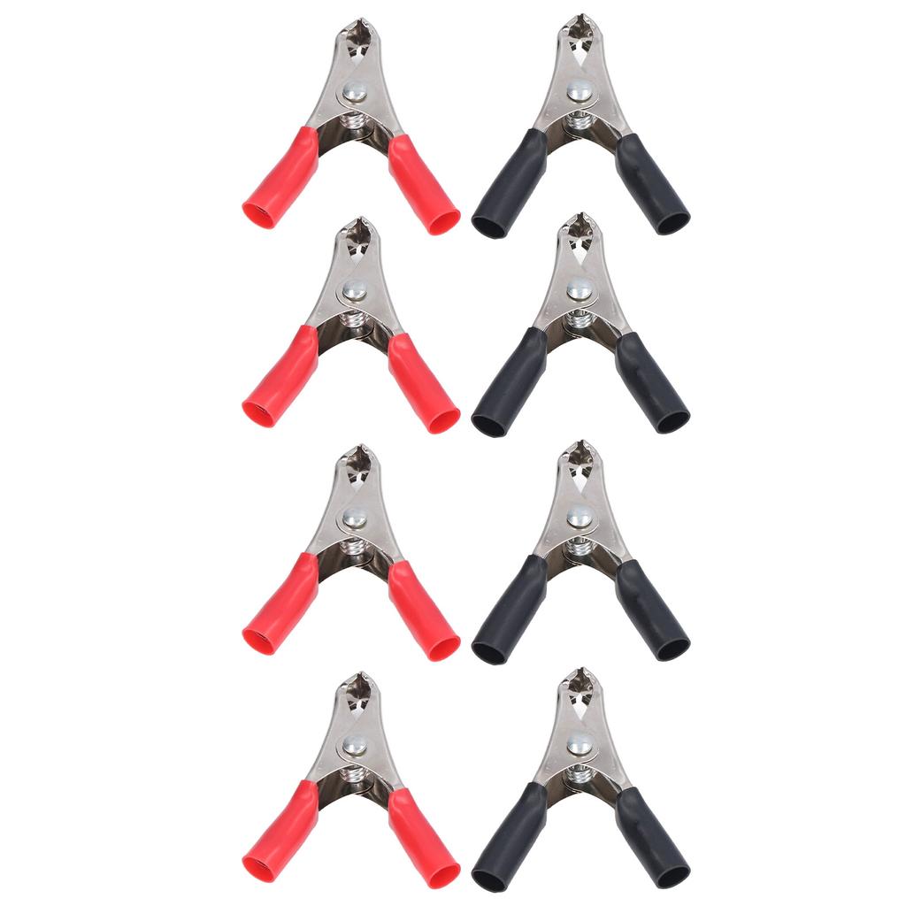 50 Sets Crocodile Clip Insulated Battery Cable Clamp 10A Tool Kit for Testing Equipment