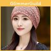 Womens Korean Style Flowy Waterdiamond Decorated Round Top Hat For Spring And Fall
