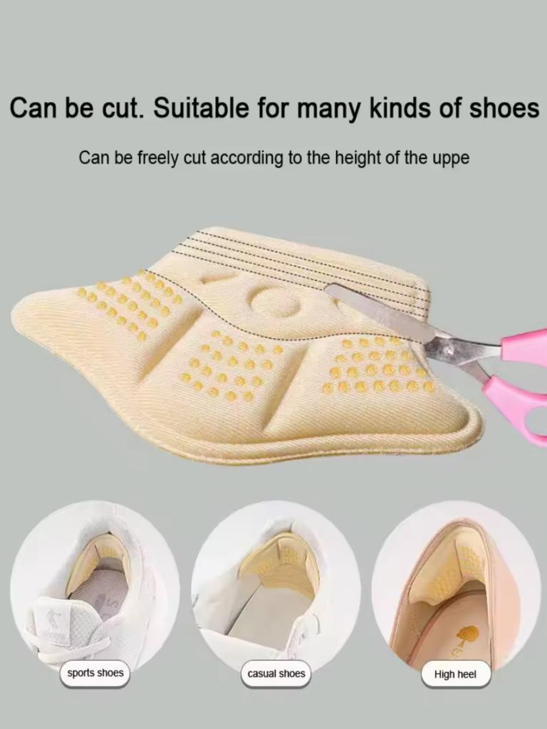 Heel Stickers Heel Protectors Sneaker Shrinking Size Insoles Anti-wear Feet Shoe Pads Adjust Size High Heel Cushion Inserts