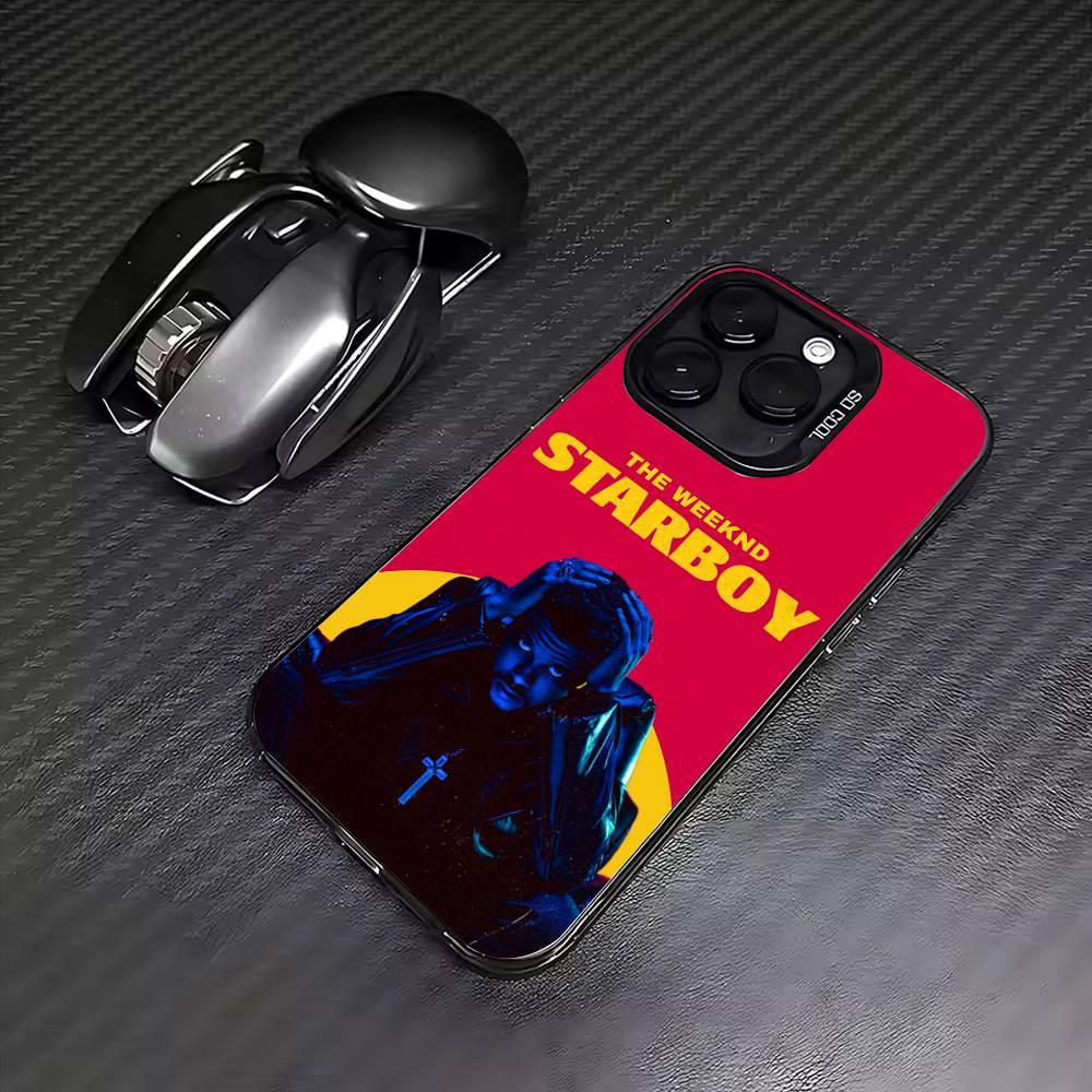 Singer The W-Weeknd Colorful Silver Back Phone Case For IPhone 17 16 15 14 13 12 11 Plus Pro Max Plus