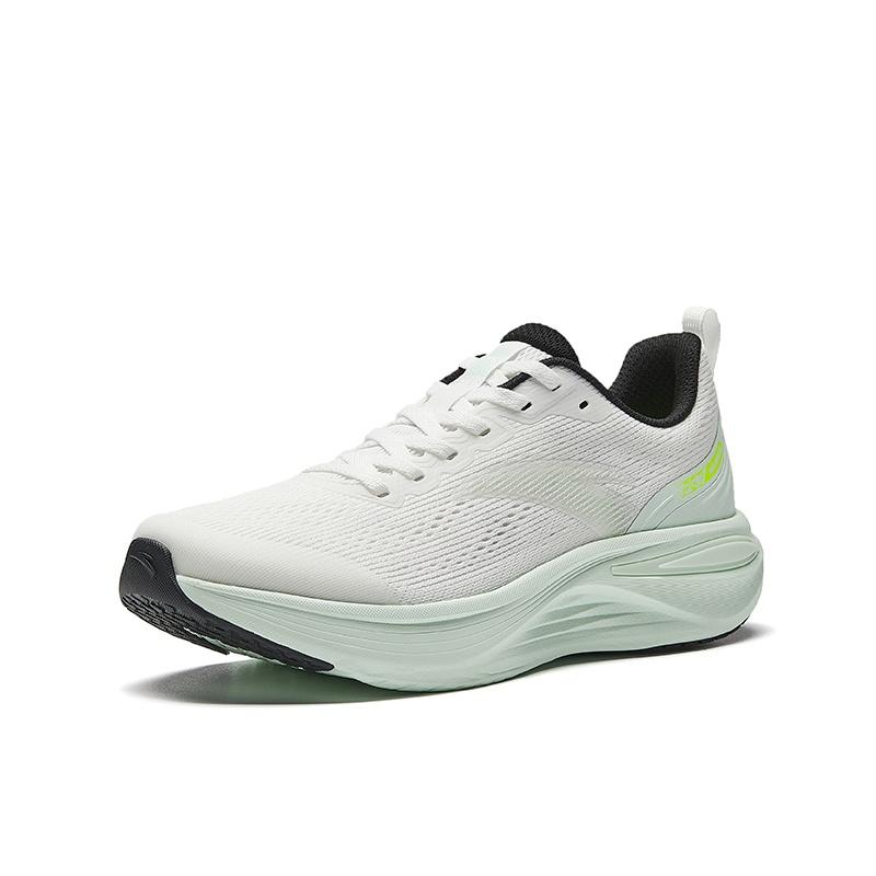 Anta Journey 2 Campus Commuting Fashion Versatile Durable Shock Absorbing Low Top Casual Running Shoes Women Sneaker White Green 122625545-4
