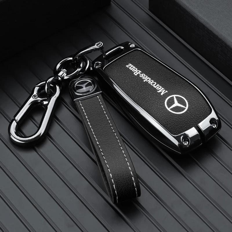 Car Key Case Cover Shell For Mercedes Benz C E S Class GLC W206 W223 W214 E300 C260 C300 S450 S500 S400 Fob Accessories QQ2
