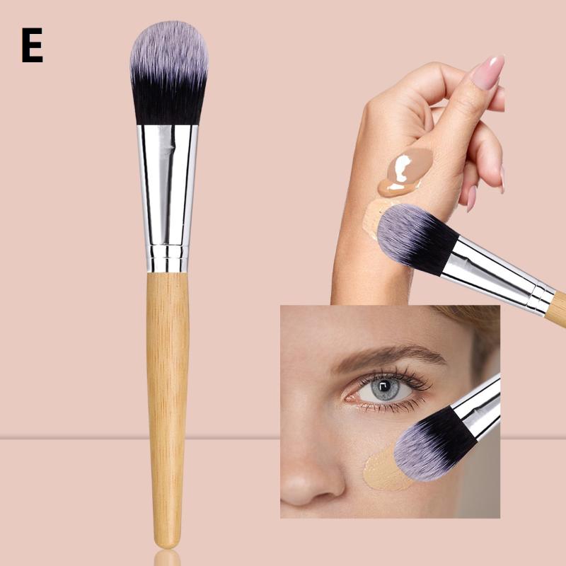Многофункциональная кисть для тональной основы для лица DIY, косметический инструмент для масок для лица, женская кисть для макияжа с деревянной ручкой