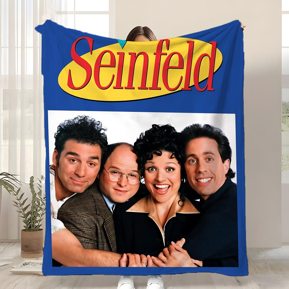 TV Seinfeld Wurf für Kinder Flanell-Kuscheldecke Weich Warm Antistatisch Waschbar Ganzjahres
