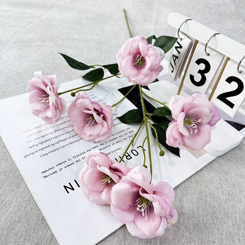 Flower Gardenia Artificial Wedding Hotel Restaurant Desktop Decoration Ornament