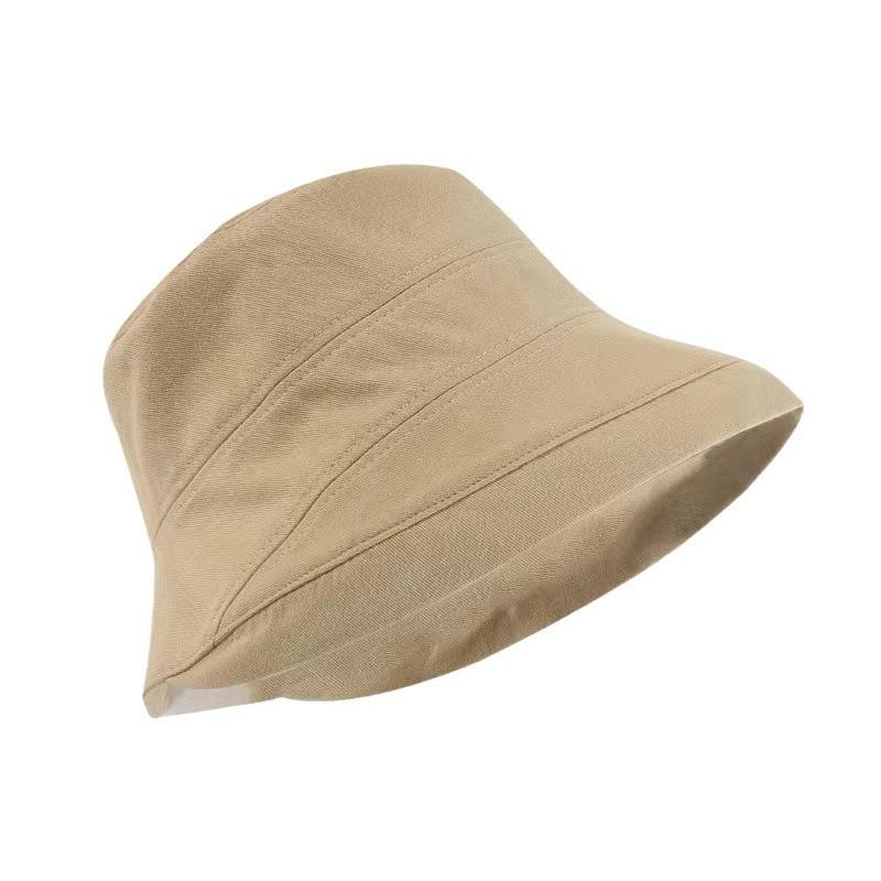 Cotton Fisherman Hat With Wide Brim Sunshade For Summer Casual Women