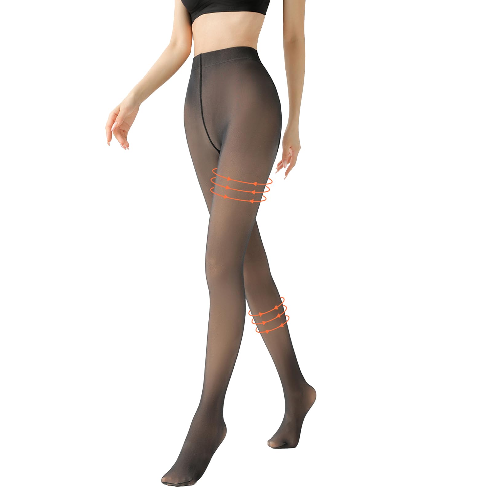 

Тонкие колготки для стройности ног, подходят для размера 85 г, черные [KumoCase], Женские, Создают эффект обнаженных ног, Прочные, Компрессионные, Теплые, Эластичные,