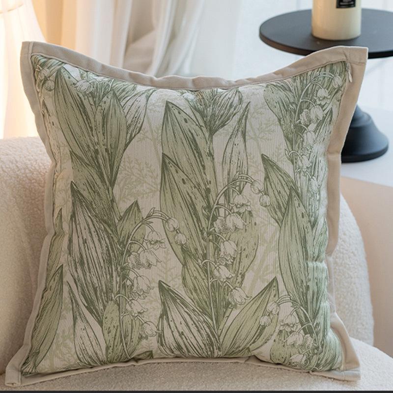 18X18in Throw Pillowcase Luxury Square Soft Cushion Cover for Couch Sofa Living Room Bed Farmhouse Decor
