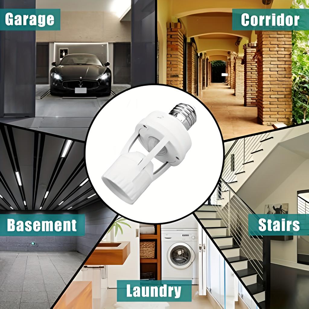 Motion Sensor Light Bulb Holder With E27 Socket LED Sensor Switch Light Switch Base Lamp Holder Light Control For Bulb Converter