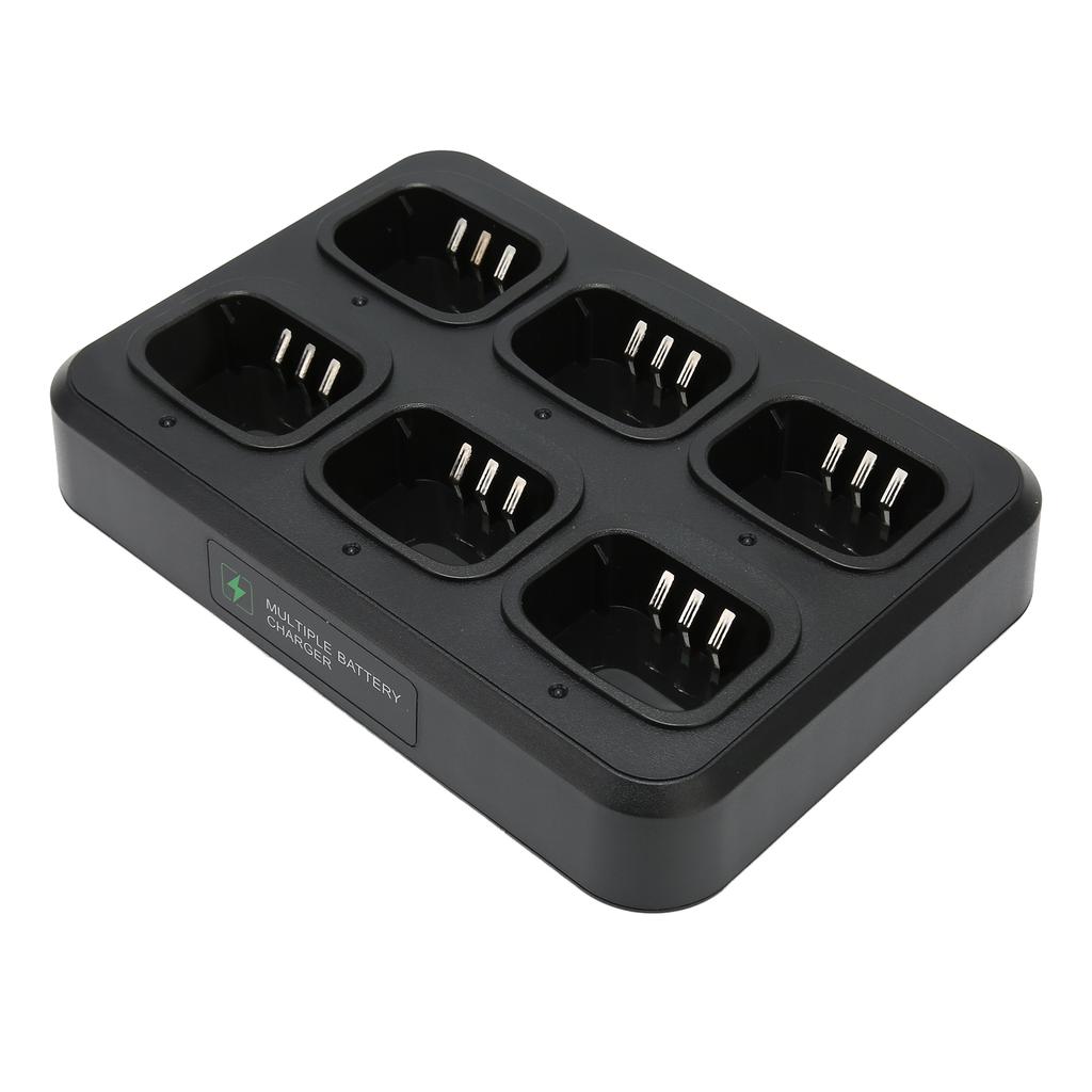 6-veis Walkie Talkie Ladestasjon Sikker Hurtiglading Multienhet 2-veis Radio Lader for BF?UV5R