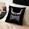 West Coast Chopper Motorcycle Logo Cushion Cover Pillowcase Upholstery Sofa Throw Pillow Home Decor Pillowcas