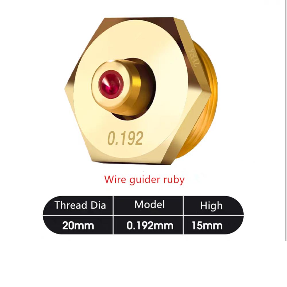 

Детали EDM 0,192 мм Молибденовый Направитель проволоки Рубин Алмаз 0,195 мм Направляющая для Среднескоростной Проволочно-вырезной Машины Аксессуары 0.192mm