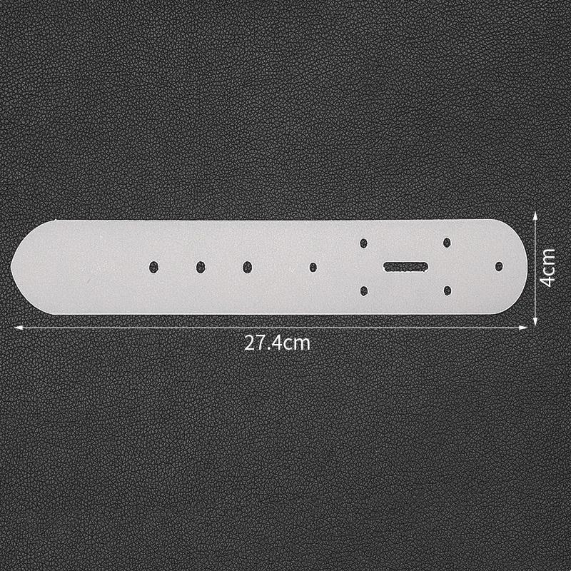 

1PCS Acrylic Belt Punching Positioning Template, Acrylic Version 5 Model Vegetable Tanned Belt Fixing Plate, Positioning Plate