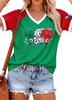 2026 Voetbal Fan Shirt Argentinië Brazilië Mexico Canada VS Voetbalshirt Shirts Voetbalteam V-hals Kleding voor Vrouw