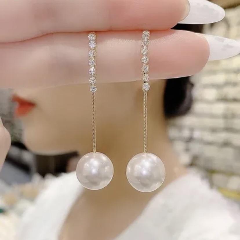 

S925 Silver Korean Geometric Dangle Earrings - Trendy Tassel Jewelry for Women