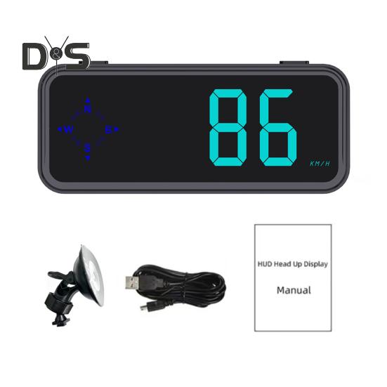 Mini LED digitální rychloměr GPS auto HUD head-up displej mph/kmh univerzální pro všechna vozidla GPS modul pro zrychlení a brzdění testování