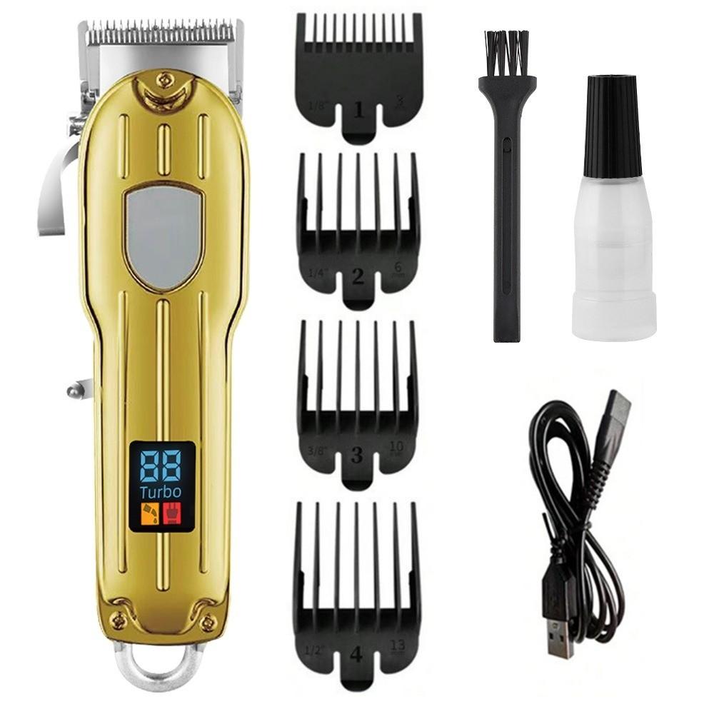 Professional Electric Hair Clipper Rechargeable Beard Trimmer Durable Haircut Trimmer Mens