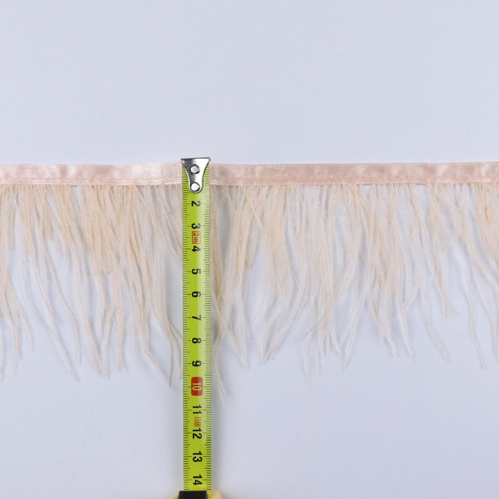 Feather8-10cm Light Purple Ostrich Feather Trims 1m 5m 10m for Crafts High Quality Plume Fringe Cosplay Festivals Clothing Ribbon Decor