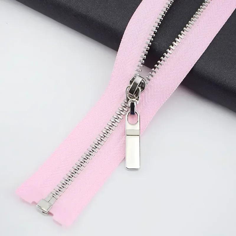2/5Pcs 3# 40-70cm Open-end Metal Zippers for Sewing Jacket Coat Zipper Tapes Clothes Tent Zip Repair Kit DIY Garment Accessories