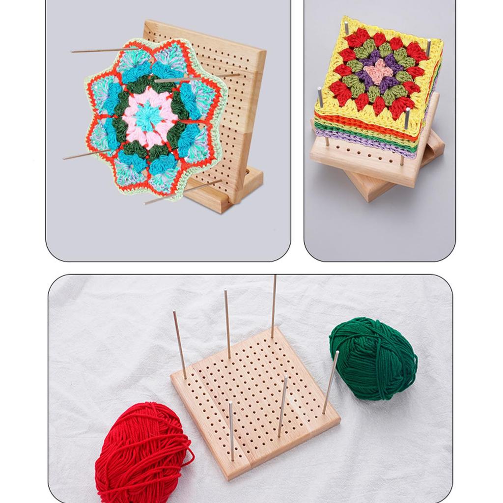 Blocking Crochet Knitting 28cm X Includes 20 Stainless Steel Pins and Hand Sewing Needles Board, Board, 28cm,