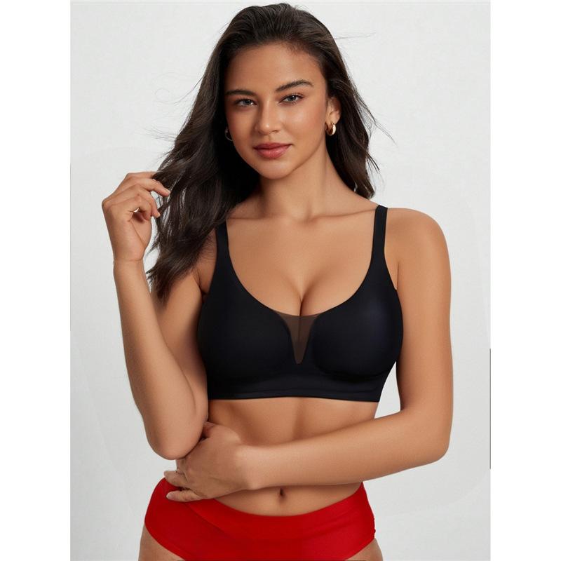 Women'S Seamless Wide Strap Bra, Top Style Without Underwire or Padding, Comfortable and Breathable, Suitable for Everyday Wear In For All Seasons