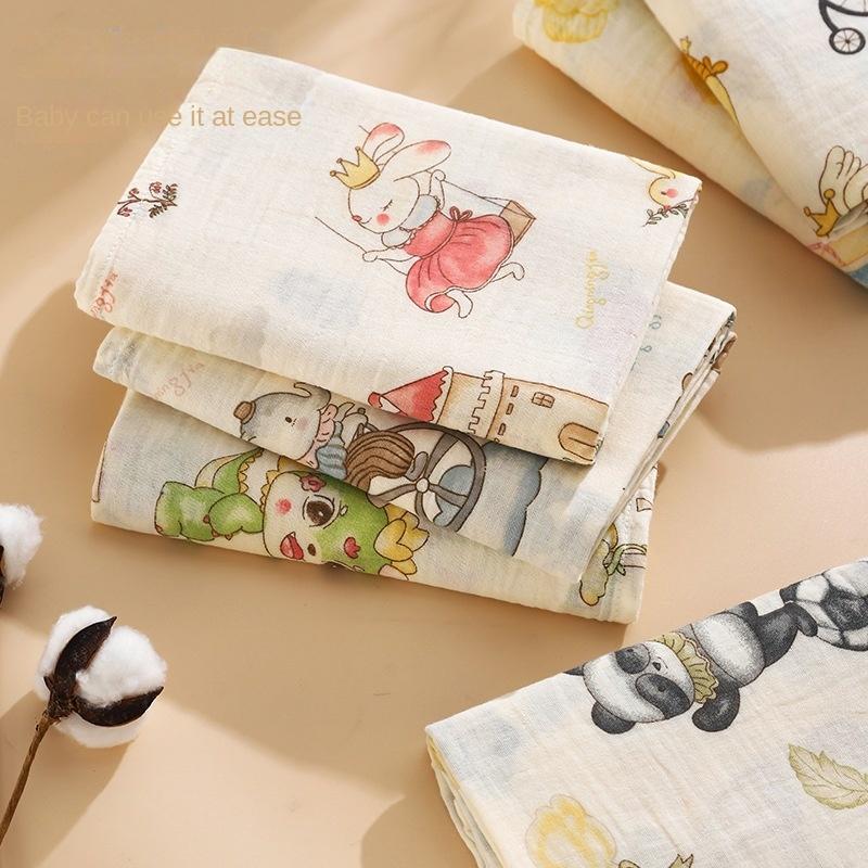 100x110cm Package Single Type A Pure Cotton Summer Thin Double-layer Gauze Bath Towel Pure Cotton Newborn Baby Blanket