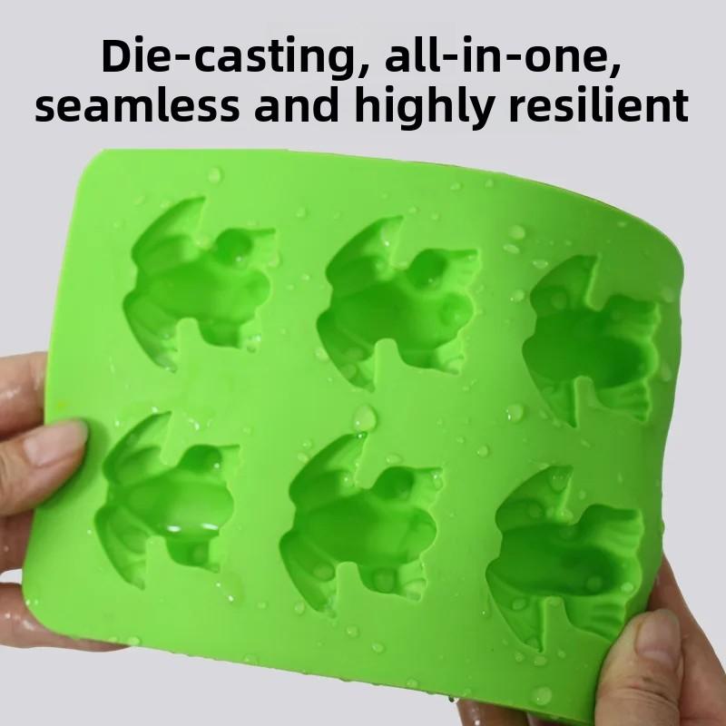 Stampi in Silicone a Forma di Rana 3D a 8 Fori, Stampini da Forno per Caramelle, Cioccolato, Cubetti di Ghiaccio, Dessert, Biscotti, Fondant, Strumenti per Decorare Torte Fai-da-Te