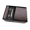 Paisley Men'S Tie Square Cuff Tie Clip Gift Box Set Business Casual Tie Black Gift Box