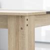 Dining Table Kitchen Table Modern Design with Large Top 2-4 People In Wood Dim. 120L X 69W X 75H Cm