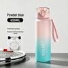 Drop-Proof Gradient Sports Water Bottle - Large Capacity, Portable, Flip-Top Lock, High Appearance Value, Essential Summer Plastic Cup