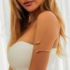 Simple Water Drop Open Upper Arm Bracelet Fashion Smooth Metal Arm Bracelet Women's Aesthetic Vintage Irregular Jewelry