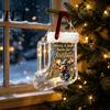 Unique Graduation Money Gift Christmas Stocking Holder, Clear Cash Clip Ornament for Tree Holiday Card Holder Hanging Decor, Transparent Bill Display