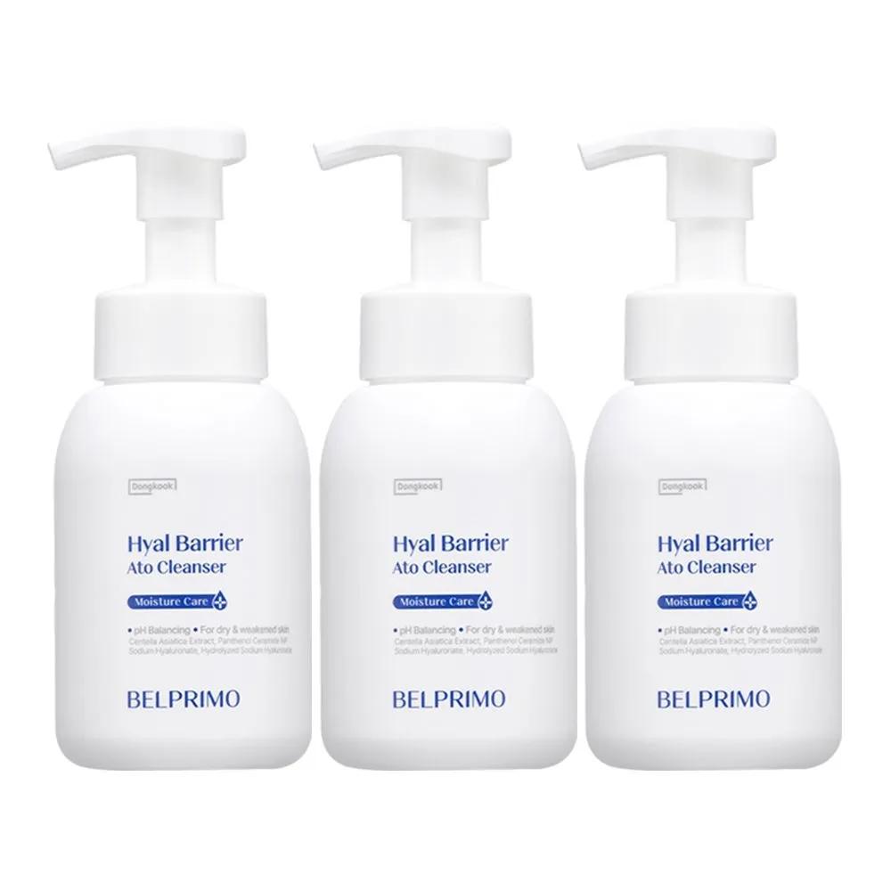Dongkook BELPRIMO Hyalbarrier Atocleanser 300ml Mildly Acidic Bubble Cleanser, 3 Pieces
