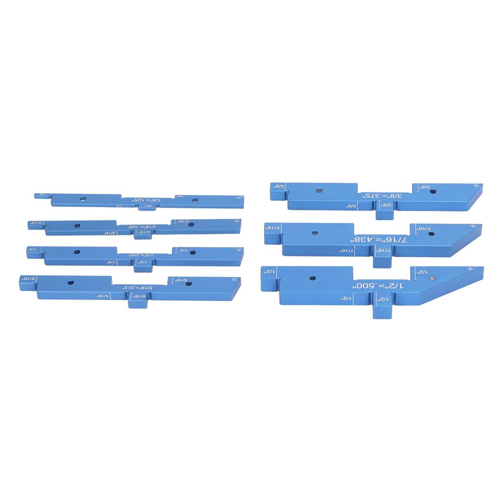 7 Pcs Set Router Table Setup Bar 18 To 12in Aluminum Alloy Precise Setup Block Height Gauge for