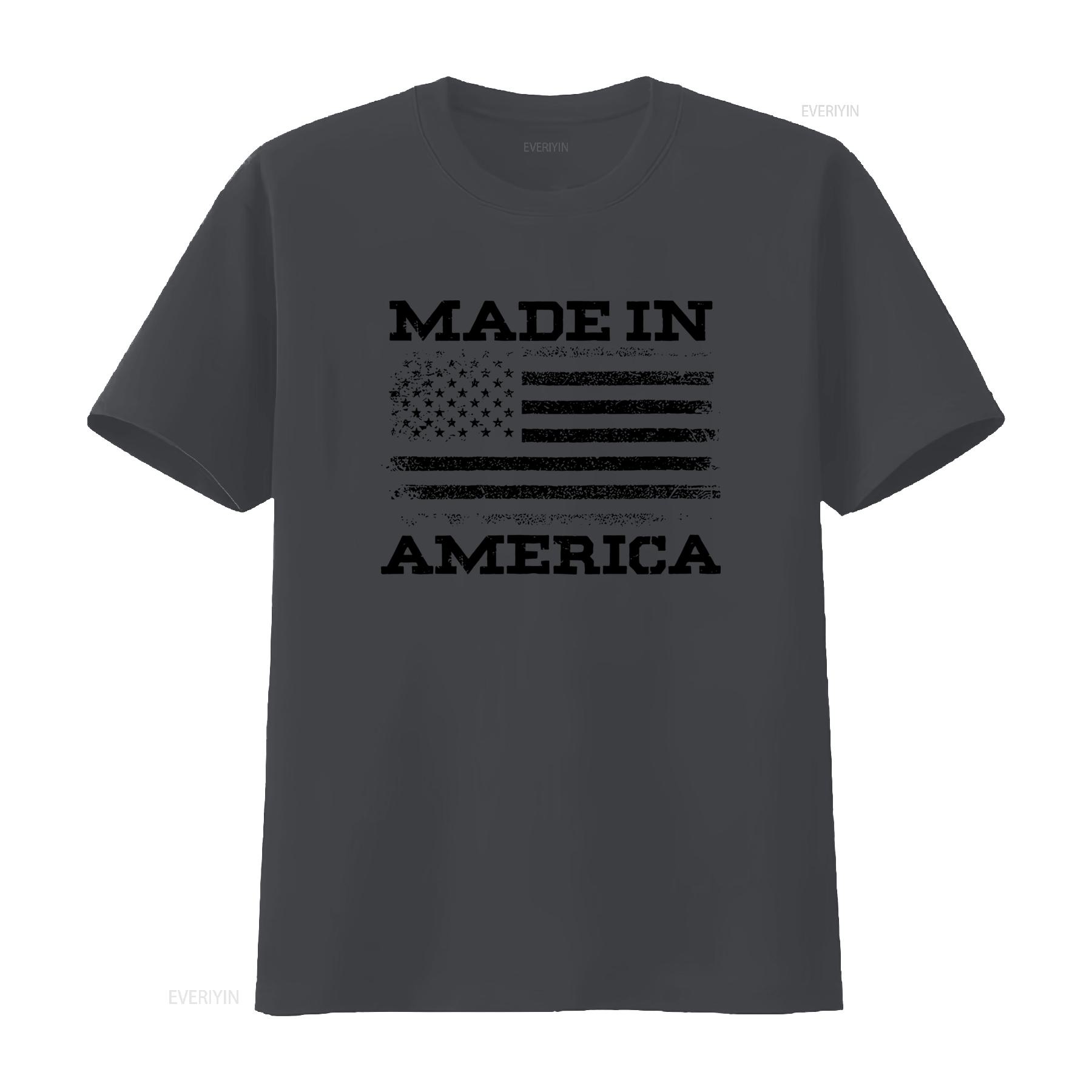 

Patriotic T Shirt Made In America Vintage USA Flag US 4th Of July Independence Day American vintage Washed Stylish graphic Soft 4XL
