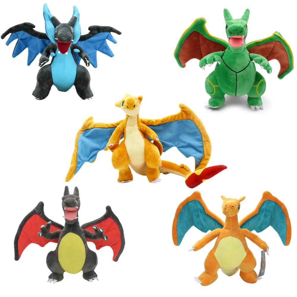Pokemon Plush Toy Mega Charizard X Y Rayquaza Latias Latios Lapras Alolan Vulpix Ninetales Dragonair Garchomp Anime Plush Doll