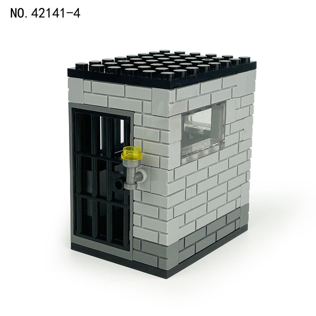Four 42141 Prison Standard Single Room Children'S Assembly Small Particles Building Block Toy Cell Prisoner