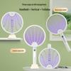 2-in-1 Foldable Electric Mosquito Swatter with Digital Display