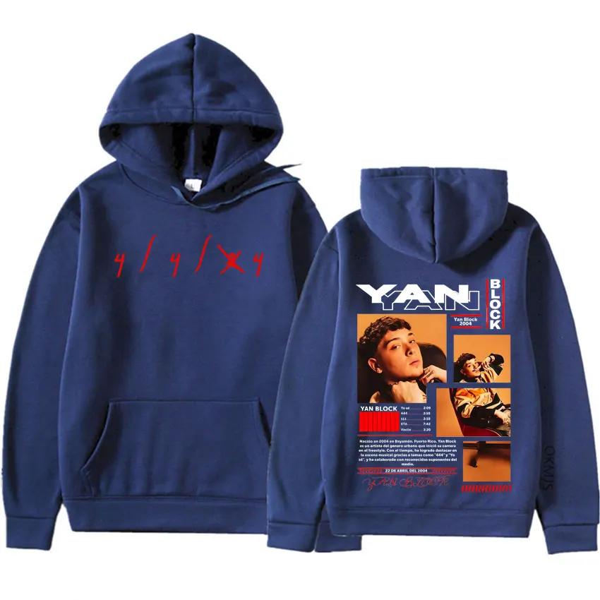 Yan Block Album Hoodie 2025 Grafikdruck Gothic Übergroße Kleidung Pullover Herren Hip Hop Trendy Ästhetische Freizeit-Sweatshirts