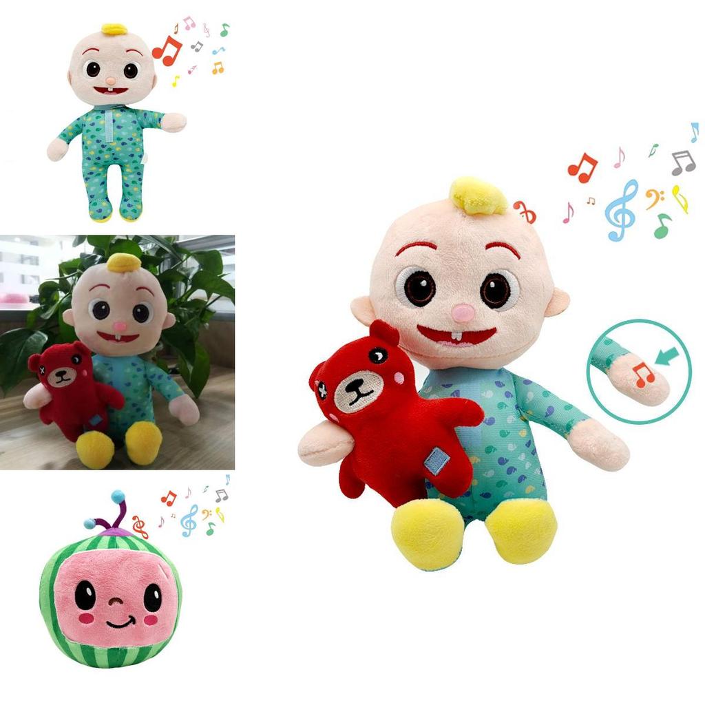 Muñeca Musical Kawaii Cocomelon Peluche de Sandía Con Canciones Melódicas Y Textura Suave Para Niños