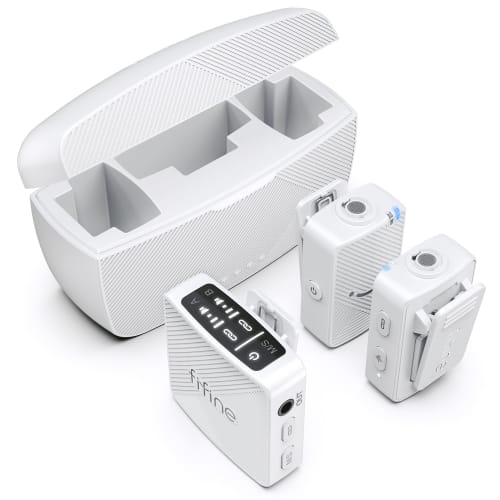 

FIFINE Wireless Microphone, Lavalier Microphone, 6 Hours of Continuous Use, Noise Cancelling, Dual-User Use, Storage Charging Case, Automatic Pairing,