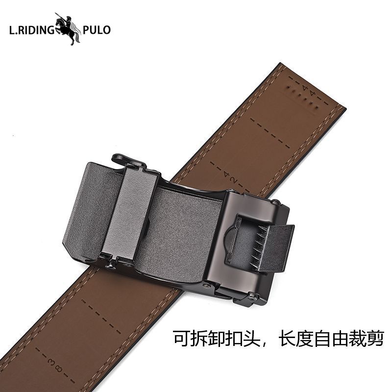 High Quality Men's Belt Automatic Buckle Genuine Cowhide Simple Casual Business All-match Men's Trouser Belt