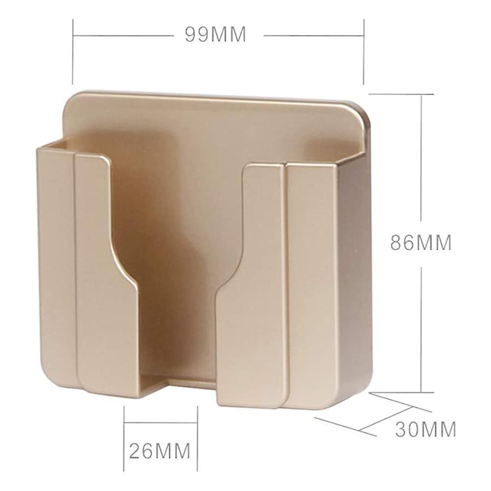 Wall Mounted Adhesive Practical Mobile Phone TV Remote Control Holder Bracket Organizer