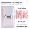 Crystal Clear A6 Password Lock Cash Savings Book Wallet