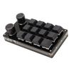 Mini Keypad 12 Keys 2 Knobs Blue Switch RGB Backlit Plug and Play Programmable Keypad for Gaming Office Media