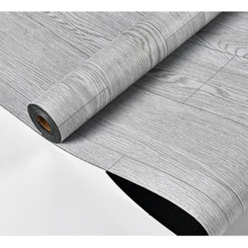 

1PC 118.11x15.75inch Wood Grain Texture Self-adhesive Flooring Sticker Thick PVC Wallpaper Renovation Repair for Bedroom Cabinet