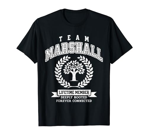 Team Marshall Last Name Customizable Family Reunion T-Shirt